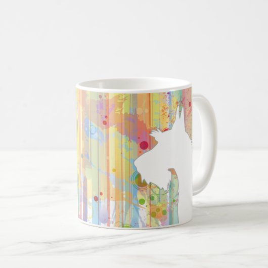 Ecosse Personnalisable Aquarelle Silhouette Mug (Devant droit)