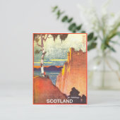 Ecosse pour les vacances, carte postale voyage vin (Debout devant)