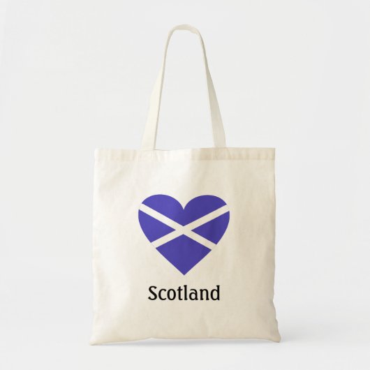 Ecosse sac fourre-tout avec coeur — version 2 (Devant)