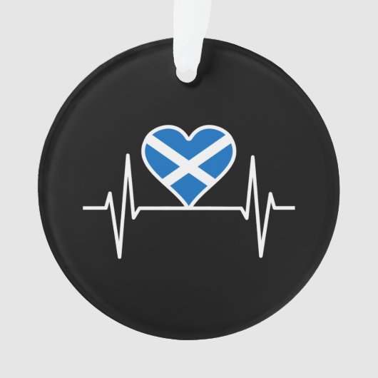 Écosse - Scotland Drapeau Heartbeat (devant)