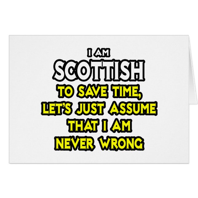 Ecosse...Supposons Que Je Ne Me Trompe Jamais (Devant horizontal)