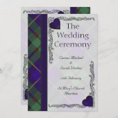 Ecosse Tartan programme de mariage Macleod of Harr (Devant / Derrière)