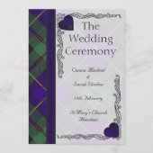 Ecosse Tartan programme de mariage Macleod of Harr (Devant)