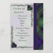 Ecosse Tartan Wedding programme - Barclay (Dos)