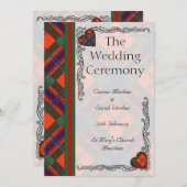 Ecosse Tartan Wedding programme - Maclean of Duart (Devant / Derrière)