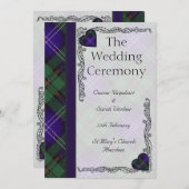 Ecosse Tartan Wedding programme - Urquart (Devant / Derrière)