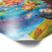 Ecosse Terrier Coloré Automne Photo Imprimer (Coin)