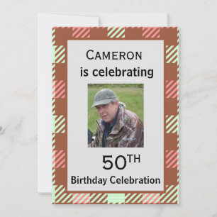 Ecosse Thème Anniversaire Fête Invitation