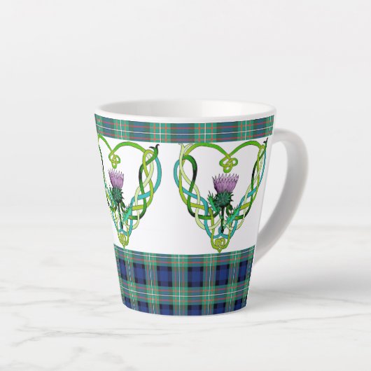 Ecosse Thistle Latte Mug (Angle droit)