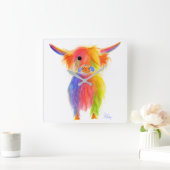 Ecosse Vache Highland ' TOTTIE ' Horloge murale (Maison)