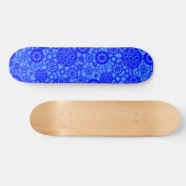 Ecosysteem - Blauw op baby Blue Skateboard (Horizontaal)