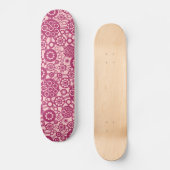 Ecosysteem - Crimson op Faded Roze Skateboard (Voorkant)