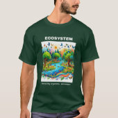 Ecosysteem Harmony: Het Leven Dijt In Diep Bos T-shirt (Voorkant)