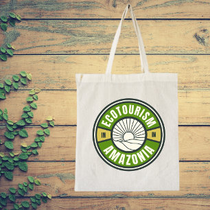 Ecotoerisme in Amazonië Rainforest Slow Travel Log Tote Bag