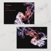 Écoulement magique - carte de visite de fumée (Devant / Derrière)