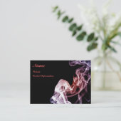 Écoulement magique - carte de visite de fumée (Debout devant)