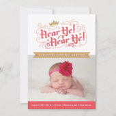 Écoute-Moi ! Écoute-Moi ! Faire-part de naissance  (Devant)