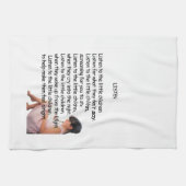 Écoutent la serviette de poème (Horizontal)