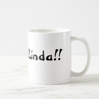 Écoutent la tasse d'humour de Linda