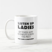 Écouter Dames Drôle Chasse Mug (Gauche)