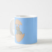 Écouter du lapin de l'oeuf Étrange Mug (Devant gauche)
