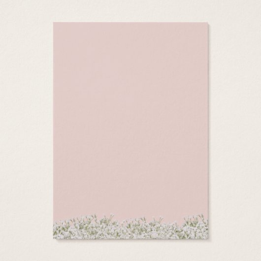 Écouter la carte d'affichage | Bébé rose pâle (Dos)