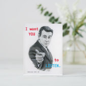 ÉCOUTER la carte postale (Debout devant)