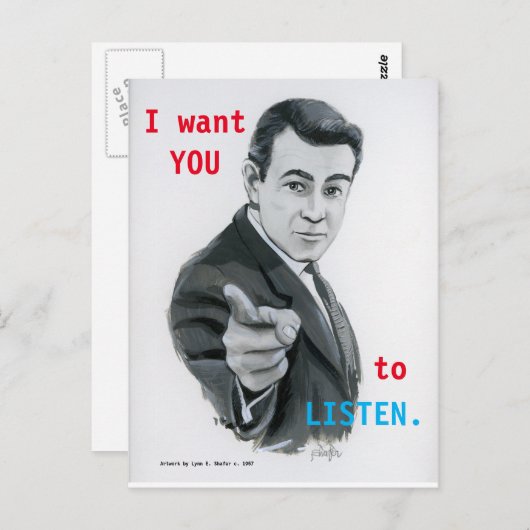 ÉCOUTER la carte postale (Devant / Derrière)