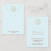 Écouter le collier Afficher le logo Carte de visit (Devant / Derrière)