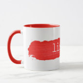 ÉCOUTER Le Texte Sur La Mug De Peinture Rouge (Gauche)