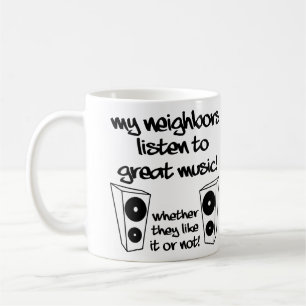 Écouter Musique forte Musique drôle Mug ou Mug Voy
