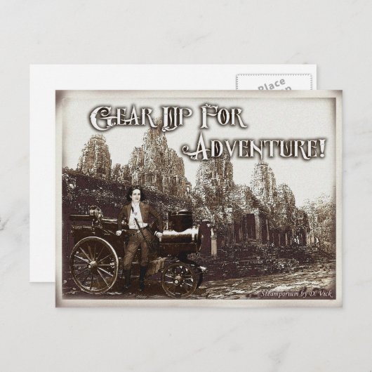 Écouter Pour Aventure Carte Postale (Devant / Derrière)