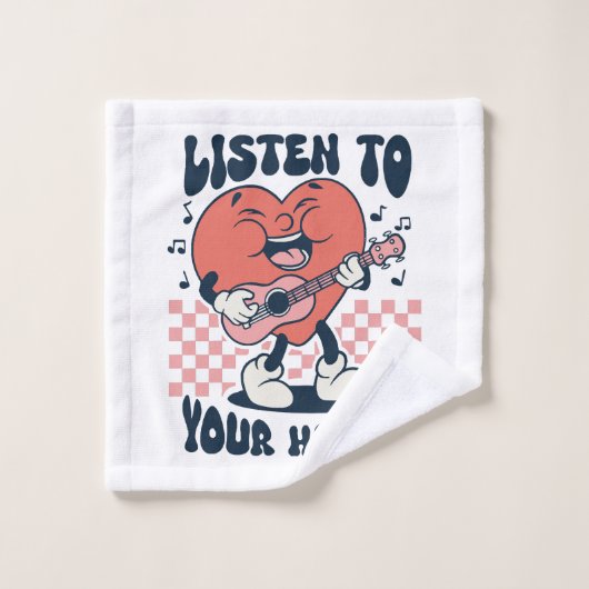 écouter ton cœur (Gant de toilette)