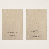 Écouter une carte d'affichage bijoux, recycler pap (Devant & derrière)