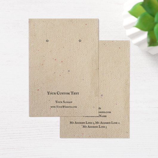 Écouter une carte d'affichage bijoux, recycler pap (Bureau)