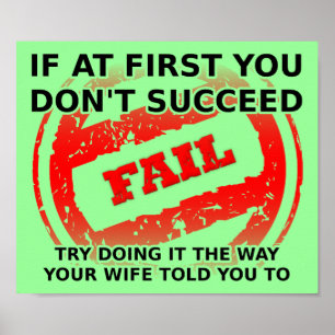 Écouter Votre Femme Sympa Poster Signe