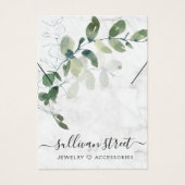 Ecoutes en marbre Eucalyptus Collier Carte d'affic (Devant)