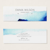 Écouteurs Carte ・ Aquarelle Indigo Blue (Devant & derrière)