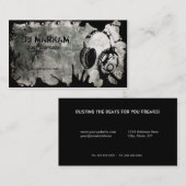 Écouteurs et éclaboussure du DJ sur des cartes de (Devant / Derrière)