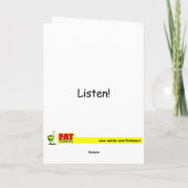 Écoutez ! - Carte (Dos)