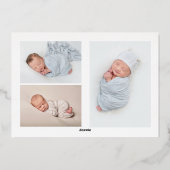 Écoutez, écoutez votre Faire-part de naissance pho (Verso)