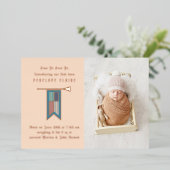 Écoutez, écoutez votre Faire-part de naissance pho (Debout devant)