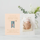 Écoutez, écoutez votre Faire-part de naissance pho (Debout devant)