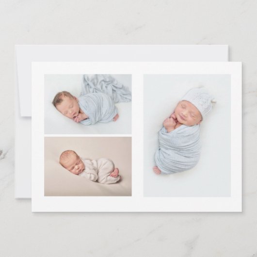 Écoutez, écoutez votre Faire-part de naissance pho (Dos)