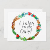 Écoutez la carte postale tranquille (Devant / Derrière)