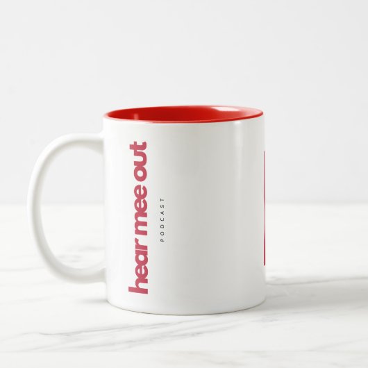 Écoutez Mee Out Podcast Brandé Mug (Gauche)