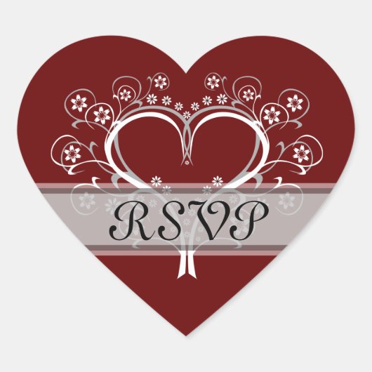 Écoutez Mes Stickers De Mariage Du Coeur (Devant)