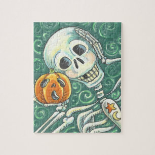 ÉCOUTEZ VOTRE CITROUILLE, HALLOWEEN SKELLY PUZZLE