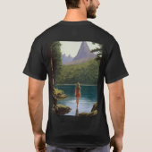 EcoVibes: Natuur-geïnspireerd grafisch T-shirt (Achterkant)