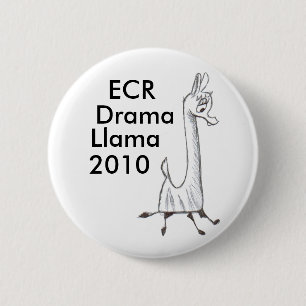 ECR Drama Llama 2010 Ronde Button 5,7 Cm